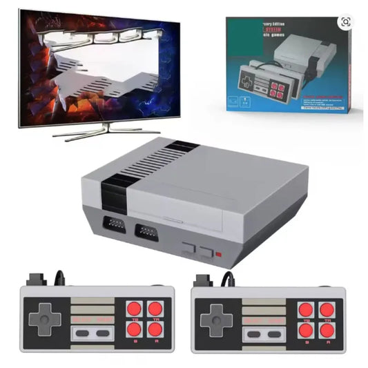 Retro Game Console, AV Classic Video Game System, Built-in 620 Games Dual-Player Mode Console with 2 Controllers, Holiday Gift