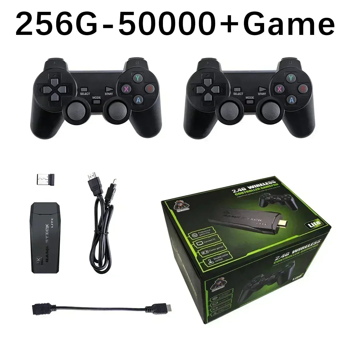 M8 4K Video Game Console Wireless Controller Gamepad Retro Home TV Plug and Play Portable Gaming Player ﻿