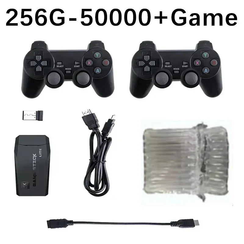 M8 4K Video Game Console Wireless Controller Gamepad Retro Home TV Plug and Play Portable Gaming Player ﻿