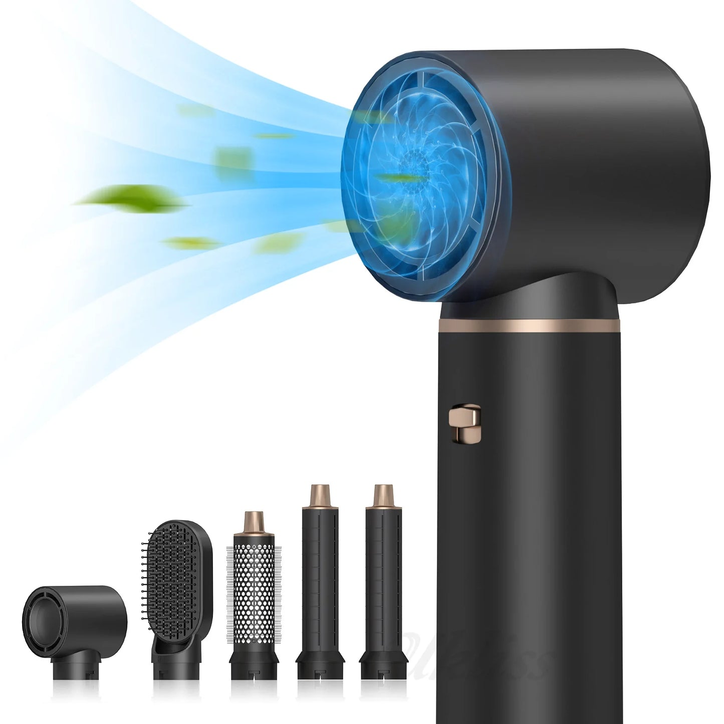Multi in one hair dryer, hot air comb, integrated household hair dryer, detachable hot air brush, straight roll dual-use.