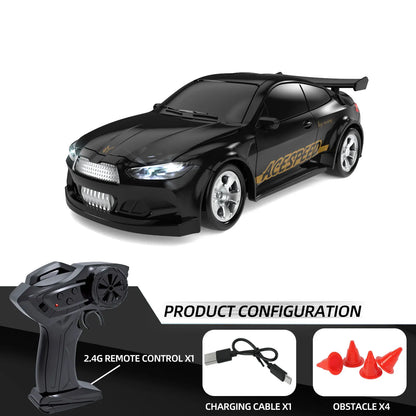New 1/64 4wd Drift Rc Car Adjustable Speed Mini Racing Vehicle Pocket Size Desktop Remote Control Toy Gift For Boys Kids hot