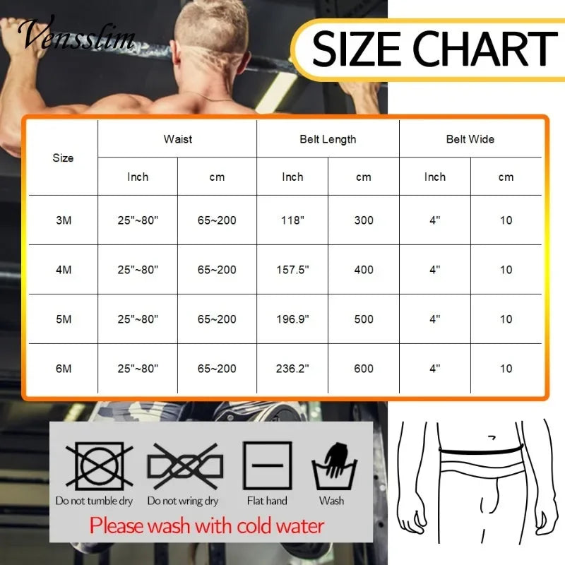 Vensslim Mens Waist Trainer Abdomen Reducer Slimming Belt Body Shaper Snatch Me Up Bandage Waist Corset Belly Shapewear Trimmer
