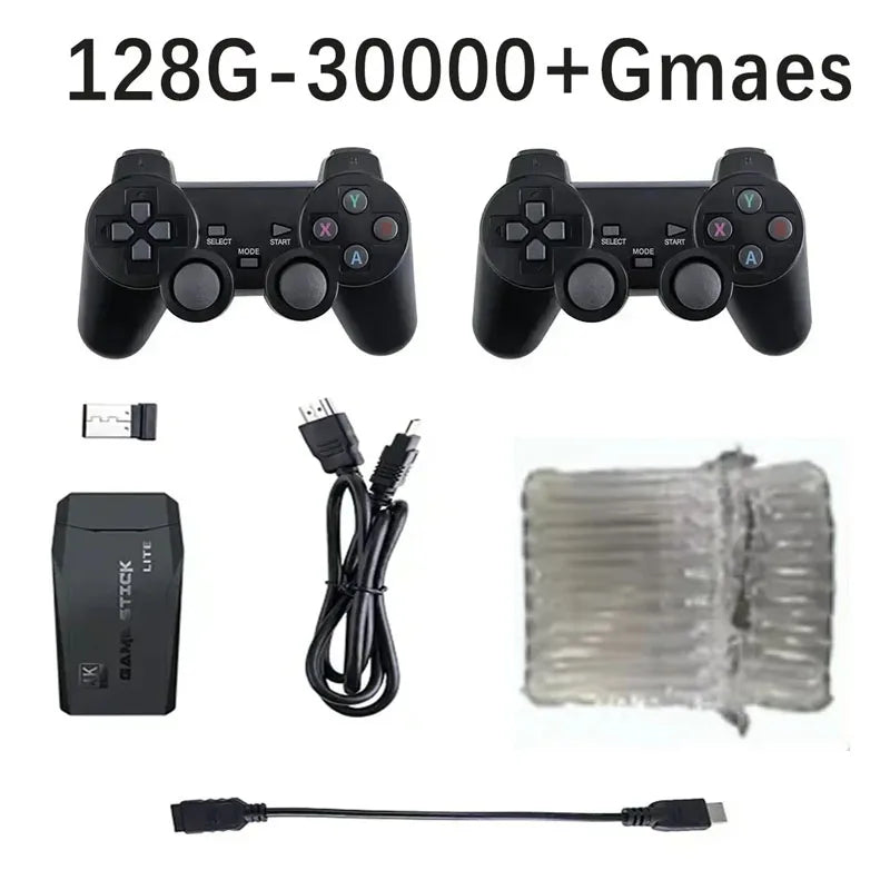 M8 4K Video Game Console Wireless Controller Gamepad Retro Home TV Plug and Play Portable Gaming Player ﻿