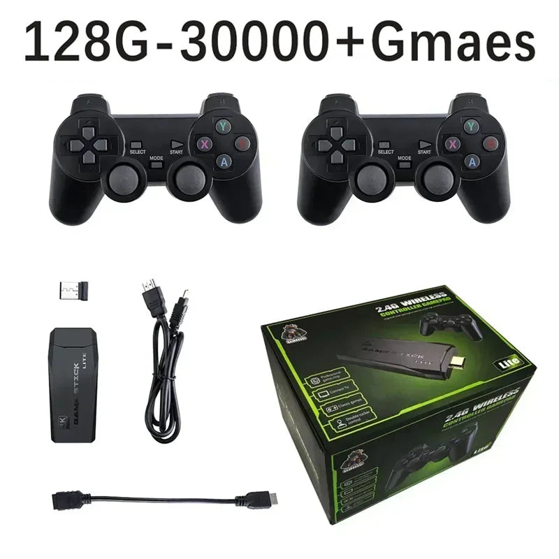 M8 4K Video Game Console Wireless Controller Gamepad Retro Home TV Plug and Play Portable Gaming Player ﻿