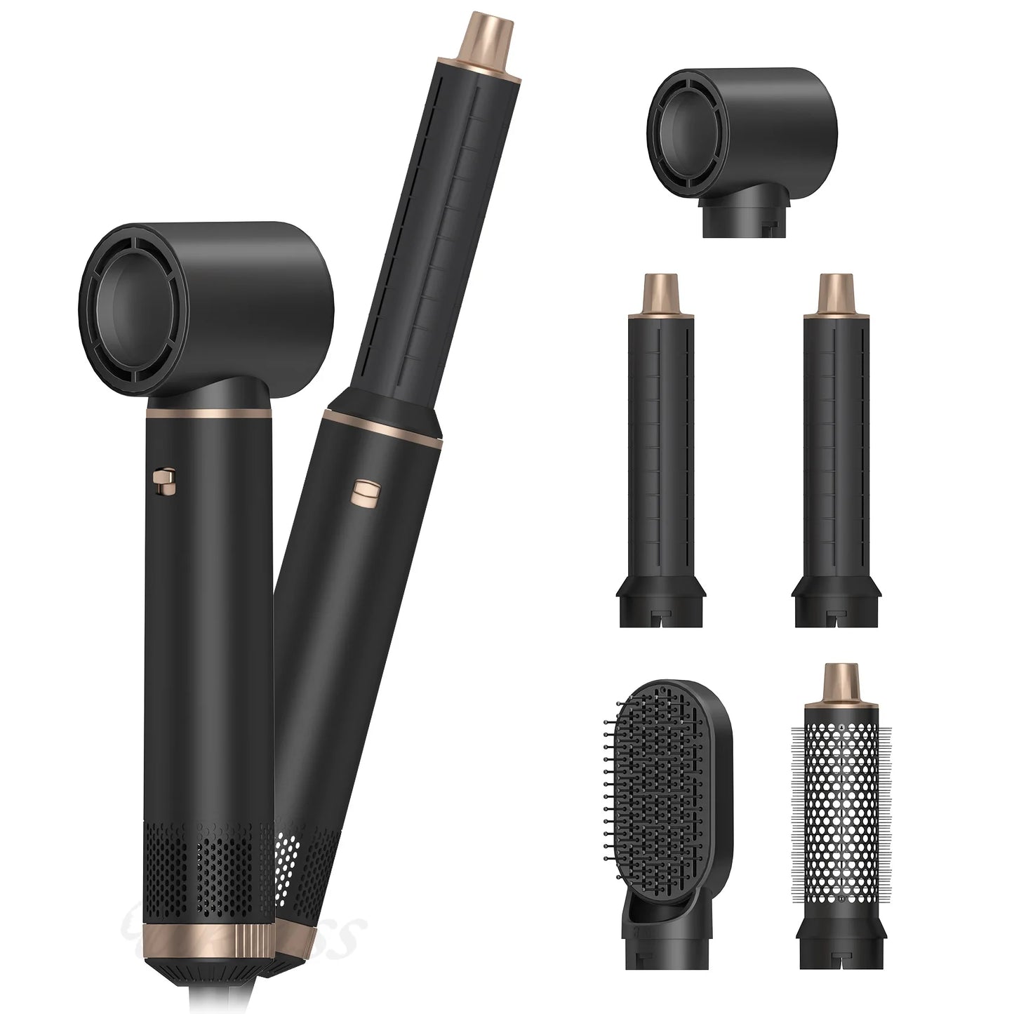 Multi in one hair dryer, hot air comb, integrated household hair dryer, detachable hot air brush, straight roll dual-use.