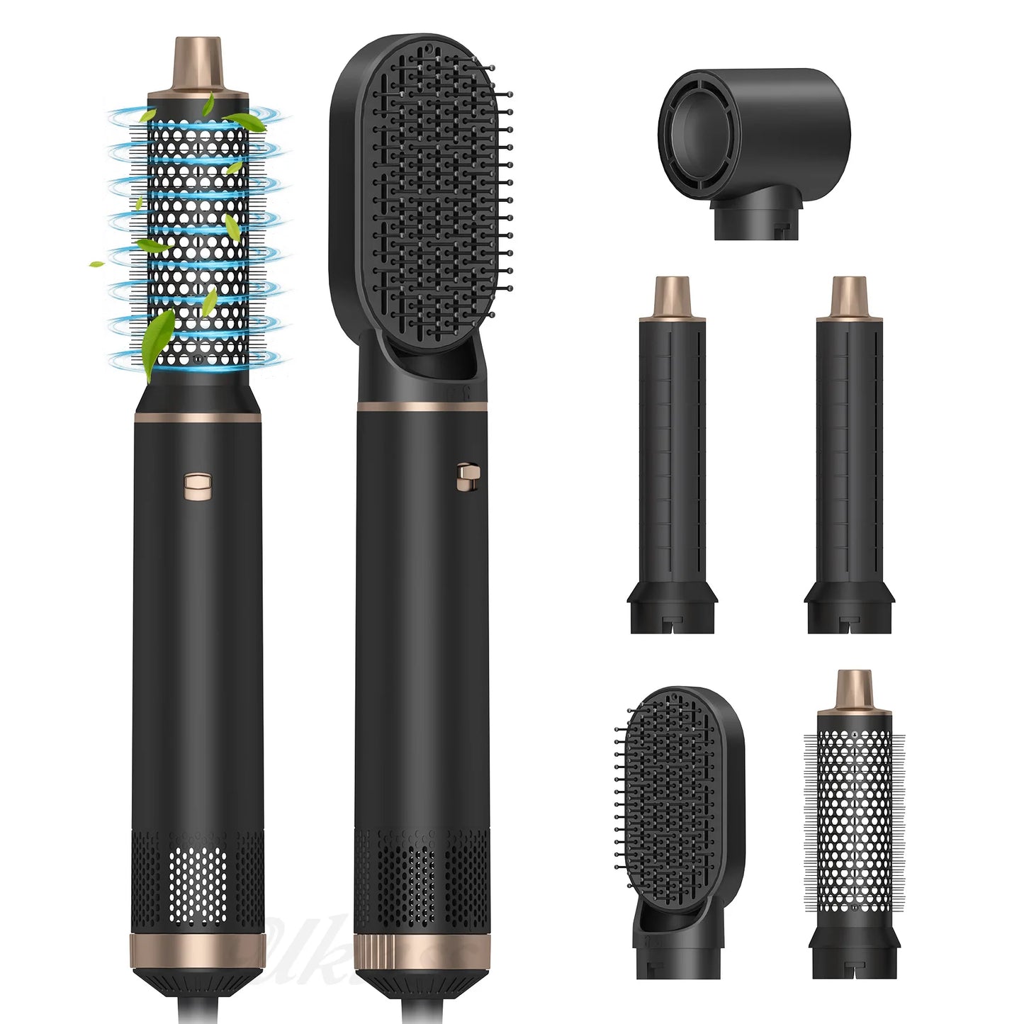 Multi in one hair dryer, hot air comb, integrated household hair dryer, detachable hot air brush, straight roll dual-use.